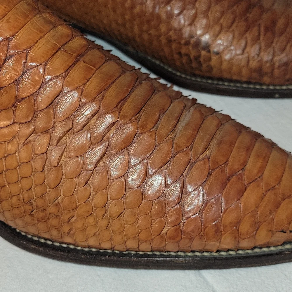 Nocona 44256 Men's Brown Leather Western Boots Sz. 8.5 D - Picture 2 of 9